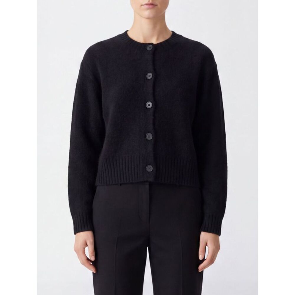 Loulou De Saison Women Loulou De Saison Remus Merino Wool Crewneck Cardigan